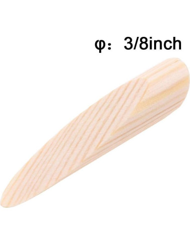 Tapones de Agujeros de Madera Sólida AUTOTOOLHOME 100 Piezas