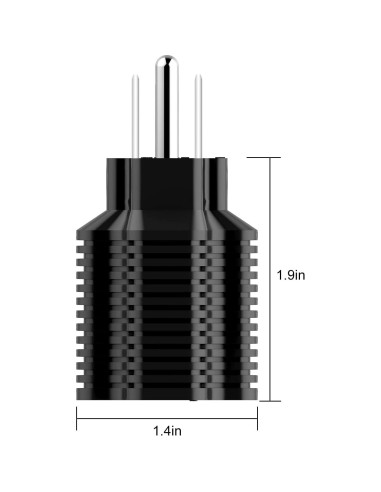 Adaptador de Enchufe CA Nema 5-15P a 5-20R 15A 125V a 20A 250V