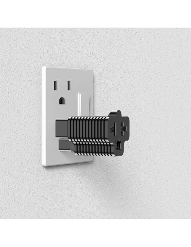 Adaptador de Enchufe CA Nema 5-15P a 5-20R 15A 125V a 20A 250V