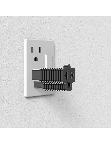 Adaptador de Enchufe CA Nema 5-15P a 5-20R 15A 125V a 20A 250V Adaptador de Enchufe CA Nema 5-15P a 5-20R 15A 125V a 20A 250V