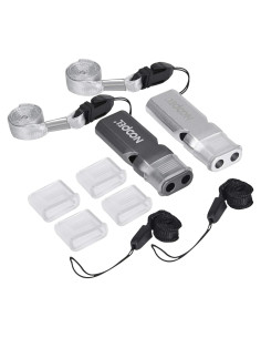 Silbato de Emergencia Noopel - 2 Paquetes con Cordones y Agarre