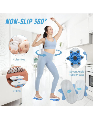 Tablero Ab Twister HOLSM-III para Ejercicio Abdominal - Azul