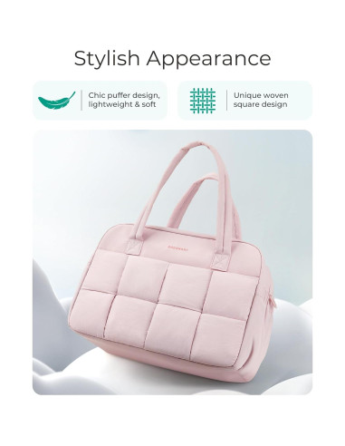 Bolsa de Gimnasio BAGSMART 24L para Mujeres Rosa Bebé