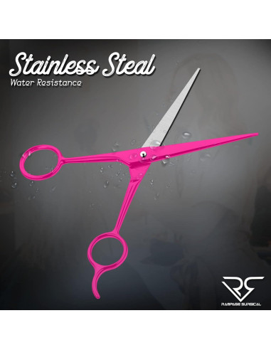 Tijeras de Peluquero Profesional Rampage 16.5 cm Rosadas