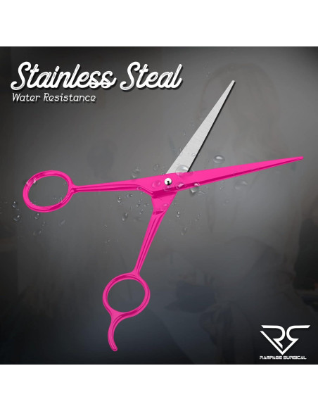 Tijeras de Peluquero Profesional Rampage 16.5 cm Rosadas Tijeras de Peluquero Profesional Rampage 16.5 cm Rosadas
