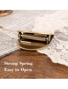 Clip de Libro Vintage Dizdkizd de Metal con Temática de Café 2