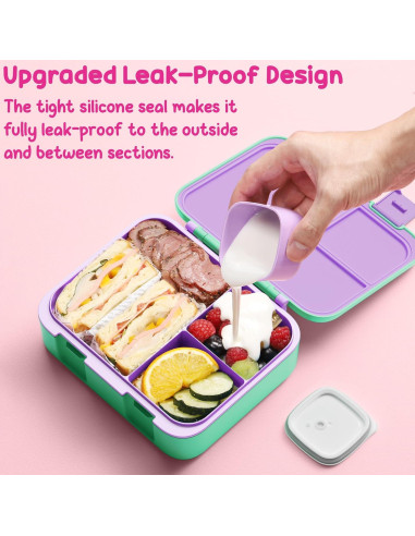 Set Bento Almuerzo Fimibuke 6PCS Niños - Caja, Botella y Bolsa