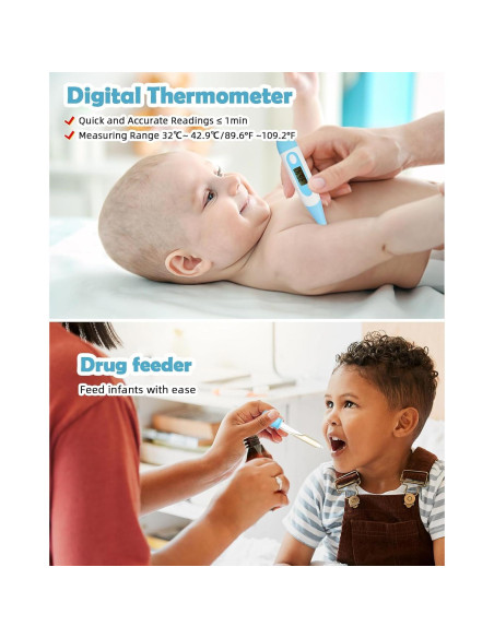 Kit de Cuidado para Bebés Lictin - 12 Piezas, Azul Bebé Kit de Cuidado para Bebés Lictin - 12 Piezas, Azul Bebé