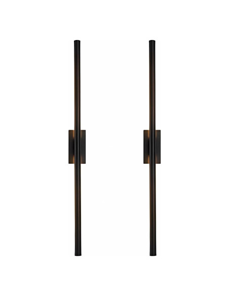 2 Pack Lámparas de Pared LED Modernas QSDCVIS 60cm Negro 2 Pack Lámparas de Pared LED Modernas QSDCVIS 60cm Negro