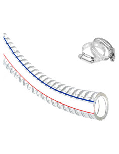 Manguera de Succión PVC 1" ID 3 pies PEISONGFEI Alta Presión