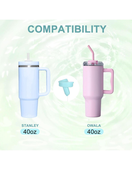 Adaptador de Vaso Hoohnnaa para Stanley 40 oz, Verde, BPA Free Adaptador de Vaso Hoohnnaa para Stanley 40 oz, Verde, BPA Free