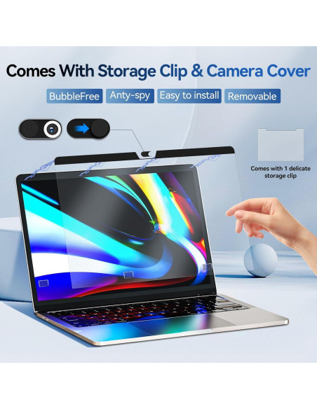 Protector de Pantalla Magnético Anti Luz Azul para MacBook 13" Protector de Pantalla Magnético Anti Luz Azul para MacBook 13"