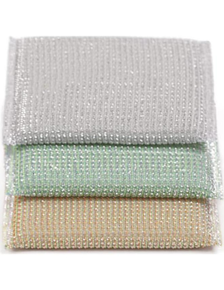 Estropajo de Hilo Plateado EASY WELL Pequeño 3P - Multiusos Estropajo de Hilo Plateado EASY WELL Pequeño 3P - Multiusos