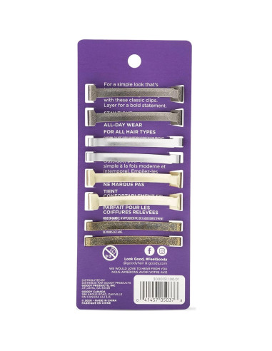 Horquillas Antideslizantes Goody Stay Tight - 8 Unidades