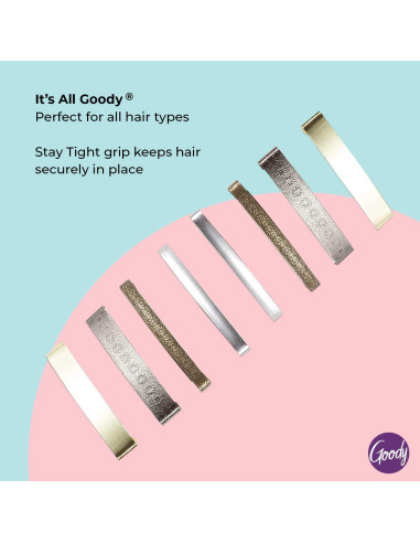 Horquillas Antideslizantes Goody Stay Tight - 8 Unidades