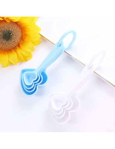 Juego de cucharas medidoras de plástico Leadigol - 2 piezas