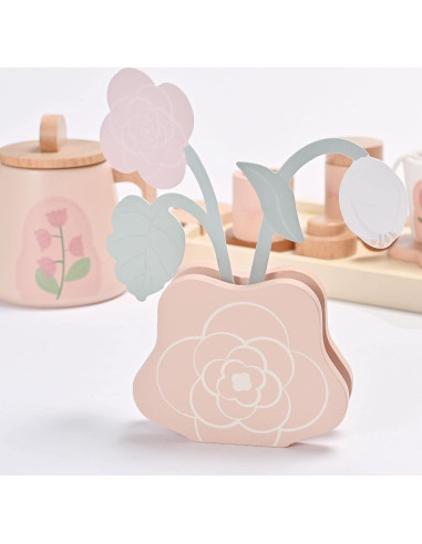 Juego de té de madera MONT PLEASANT 18 piezas para niños
