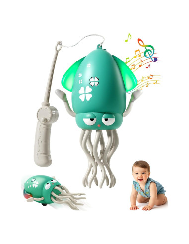 Juguete Interactivo Pulpo Bailarín Rumexeng Verde 90g