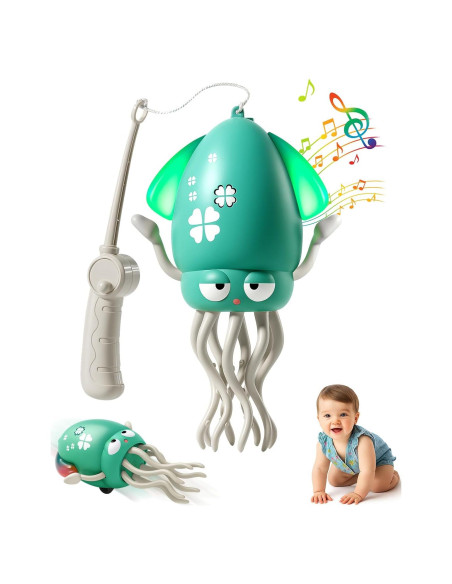 Juguete Interactivo Pulpo Bailarín Rumexeng Verde 90g Juguete Interactivo Pulpo Bailarín Rumexeng Verde 90g