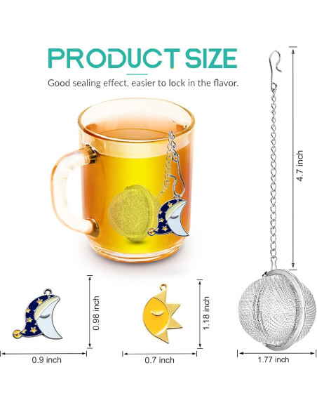Set 2 Infusores de Té NSTaygate Acero Inoxidable 4.5 cm Set 2 Infusores de Té NSTaygate Acero Inoxidable 4.5 cm