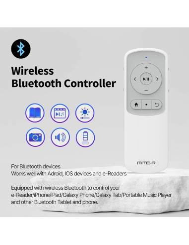 Control Remoto Bluetooth MITER BTR02 para e-Reader y TikTok