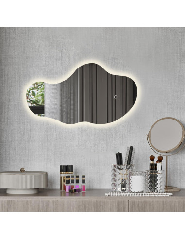 Espejo LED Mirrona 50.8x91.4cm Asimétrico Regulable Baño