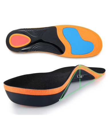 Plantillas ortopédicas MIBATUS para fascitis plantar - Hombre 5.5-6.5 / Mujer 7.5-8.5