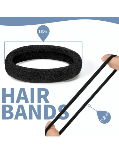 Redes de Cabello Malla Elástica TsMADDTs - 30 Unidades Negras
