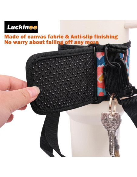 Portabotellas de Agua LUCKINEE con Correa Ajustable para Tumblers 30 y 40 oz Portabotellas de Agua LUCKINEE con Correa Ajustable para Tumblers 30 y 40 oz