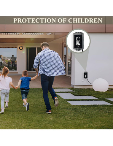 Cubierta de Enchufe Eléctrico Impermeable PILISPARK 1 Paquete
