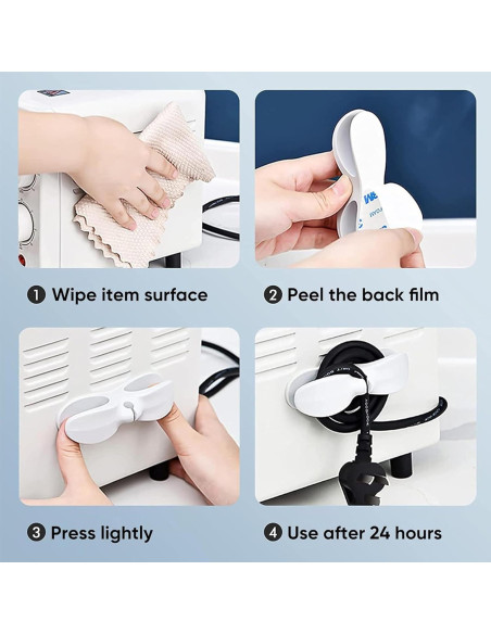 Organizador de Cables para Electrodomésticos TSJLIKI 6 Pcs Organizador de Cables para Electrodomésticos TSJLIKI 6 Pcs