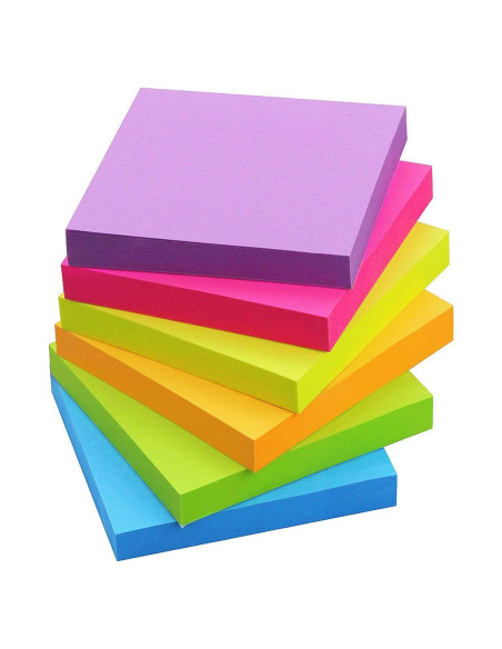 Notas Adhesivas SIMONA 7.6x7.6 cm Multicolor 6 Bloc 100 Hojas Notas Adhesivas SIMONA 7.6x7.6 cm Multicolor 6 Bloc 100 Hojas