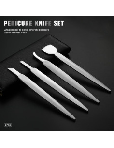 Kit de Pedicura Profesional FERYES 4PCS - Cuchillos Inoxidable 2