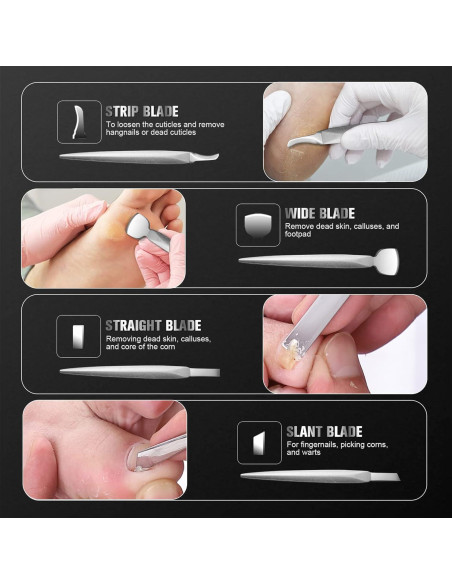 Kit de Pedicura Profesional FERYES 4PCS - Cuchillos Inoxidable Kit de Pedicura Profesional FERYES 4PCS - Cuchillos Inoxidable