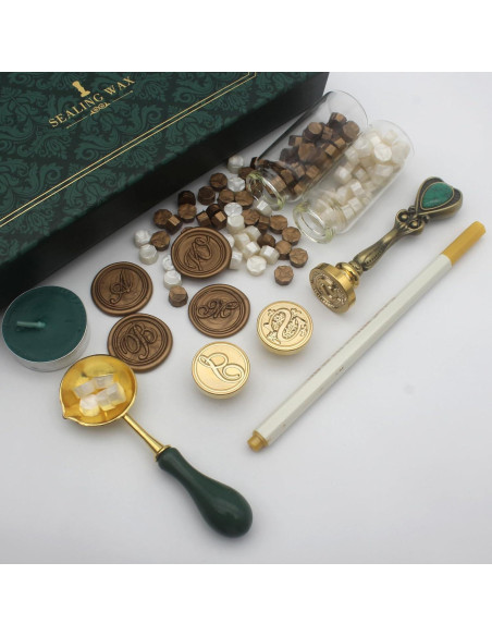 Kit de Sello de Cera Andotopee con Cabezal S y Perlas Kit de Sello de Cera Andotopee con Cabezal S y Perlas
