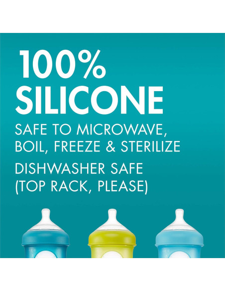 Biberones Pouch Reutilizables Boon Nursh 8 Oz - Paquete de 3 Biberones Pouch Reutilizables Boon Nursh 8 Oz - Paquete de 3