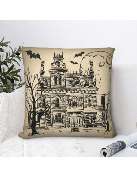 Funda de Cojín Cuadrada B TREE Halloween 45x45cm Terciopelo Funda de Cojín Cuadrada B TREE Halloween 45x45cm Terciopelo