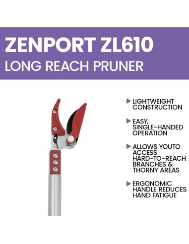 Podadora de Largo Alcance Zenport ZL610 620mm para Jardín