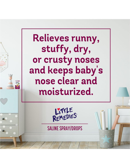 Pequeños Remedios Spray y Gotas Salinas 14.79 ml para Bebés Pequeños Remedios Spray y Gotas Salinas 14.79 ml para Bebés