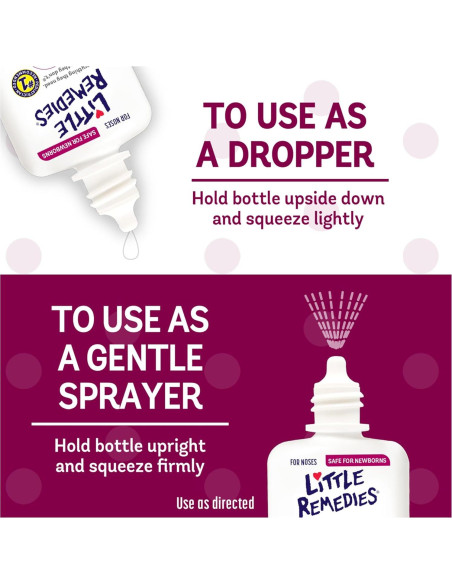 Pequeños Remedios Spray y Gotas Salinas 14.79 ml para Bebés Pequeños Remedios Spray y Gotas Salinas 14.79 ml para Bebés