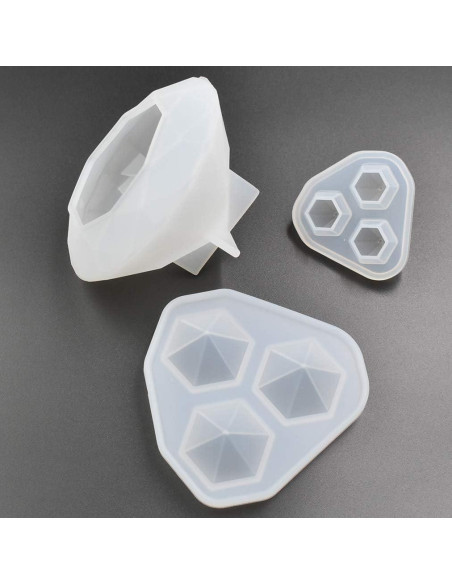 Kit de Moldes de Silicona para Diamantes QTTLLI - 3 Estilos Kit de Moldes de Silicona para Diamantes QTTLLI - 3 Estilos