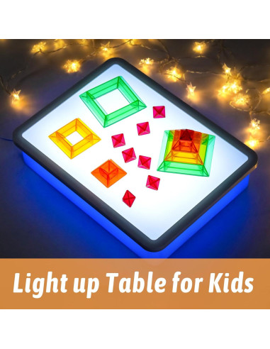 Mesa de Luz LED PreTrans 40x30 cm Ajustable para Niños