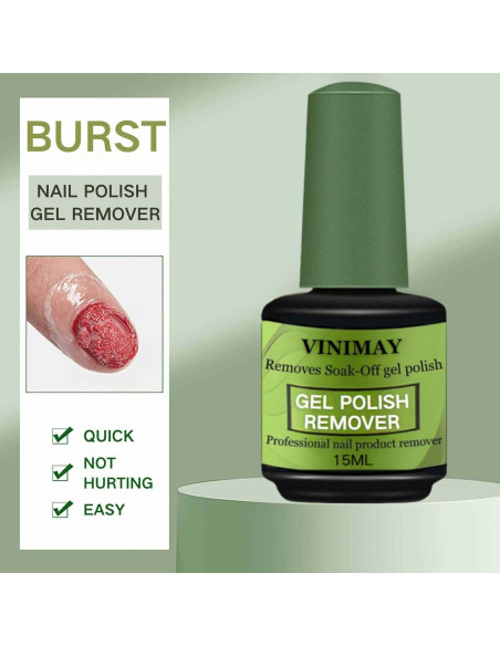 Removedor de Esmalte de Gel NovaCharm 15ml - Paquete de 2 Removedor de Esmalte de Gel NovaCharm 15ml - Paquete de 2