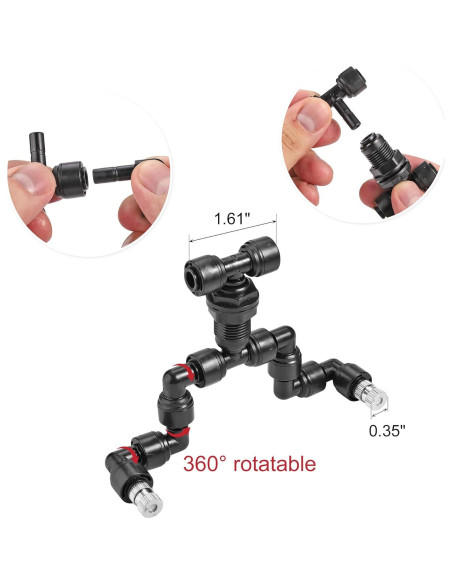 Boquillas de Nebulización Doble CozyCabin 2Pcs 360 para Reptiles Boquillas de Nebulización Doble CozyCabin 2Pcs 360 para Reptiles