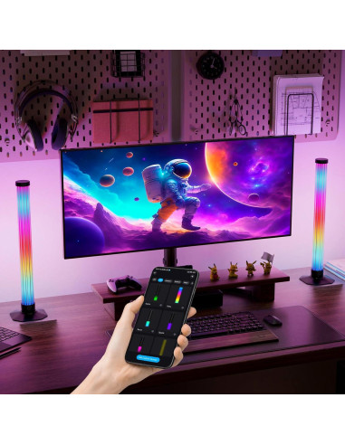 Barra de Luz LED RGB MIHEAL 32.77 cm Control Bluetooth