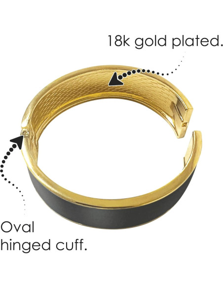 Pulsera de Brazalete Ovalada RainCaper en Oro 18K - Klimt El Beso Pulsera de Brazalete Ovalada RainCaper en Oro 18K - Klimt El Beso
