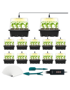 Bandeja de Inicio de Semillas LYDTICK con Luz y Temporizador