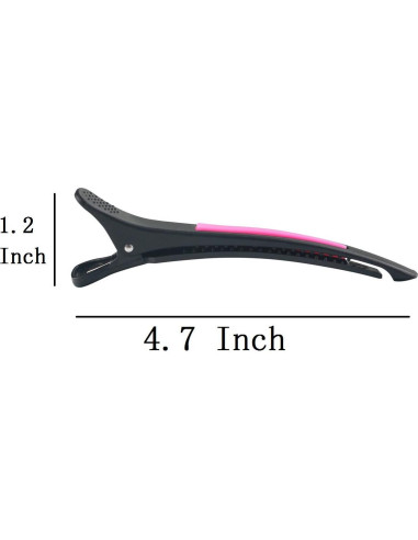Set de 6 Clips de Plástico Antideslizantes Liasun para Cabello