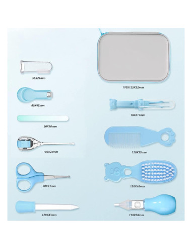 Kit de Cuidado para Bebés 15 en 1 Kjtao Azul Portátil