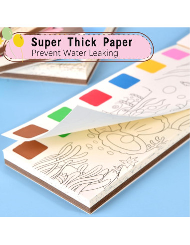 Set de Pintura Acuarela Cavnewt 4Pack para Niños